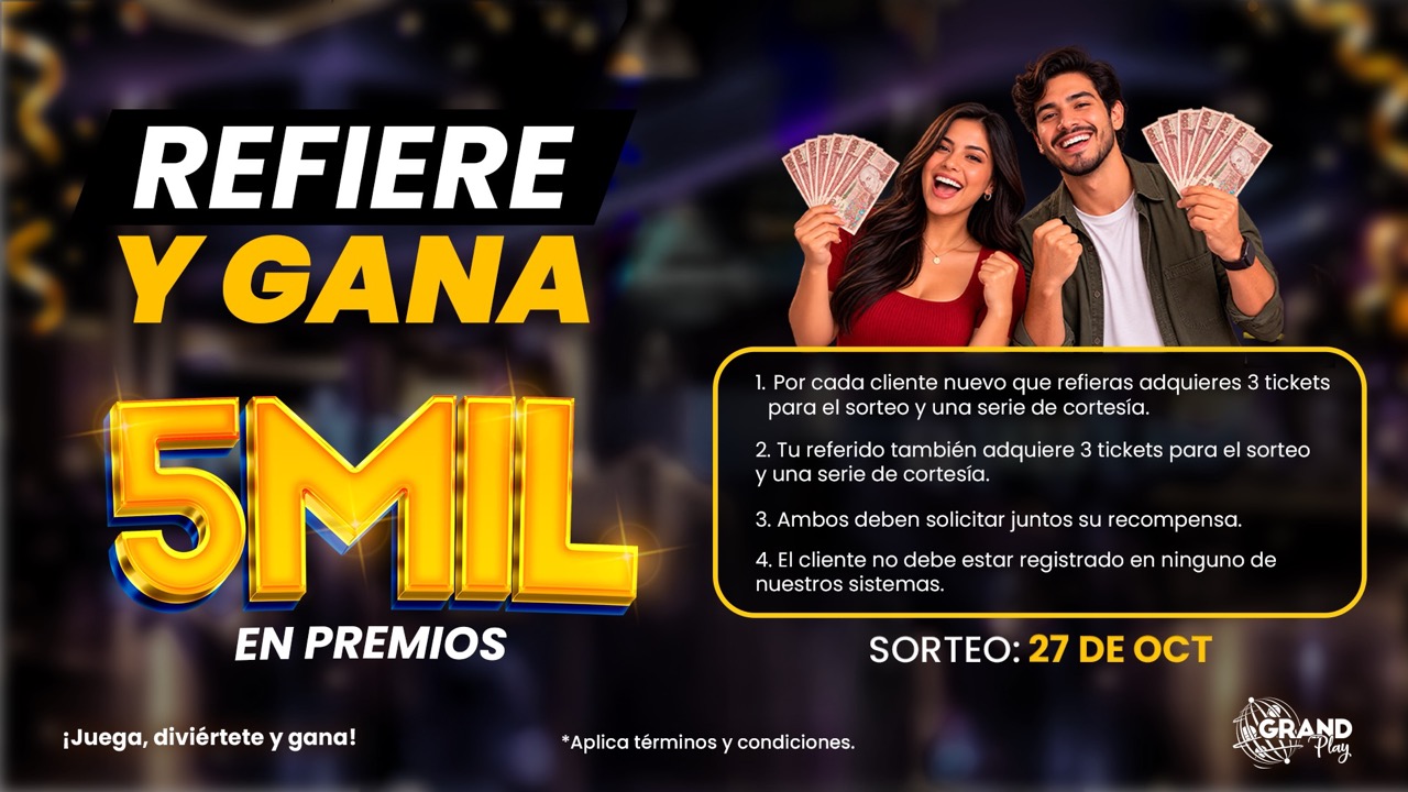 REFIERE Y GANA de tamaño grande